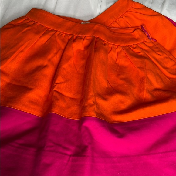kate spade Other - Kate Spade Orange and Pink Midi Skirt